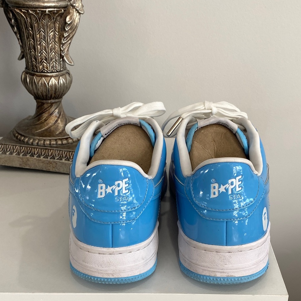 A Bathing Ape BAPE Bapesta Blue Bath Mat Size 9.5 DISCONTINUED COLOR!! 🔵 - Picture 4 of 12